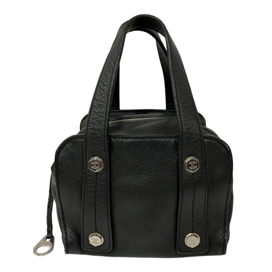 CHANEL シャネル ココマーク ボストン レザー ハンドバッグ CHANEL（シャネル） ココマーク ミニボストンバック ハンドバッグ