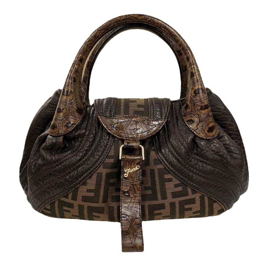 FENDI フェンディ スパイバッグ 8BR511 ズッカ柄 ハンドバッグ 