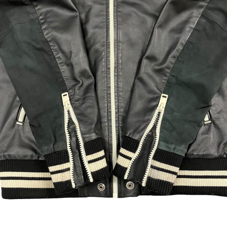 DIESEL（ディーゼル） ライダースジャケット ラムレザー 切り替え