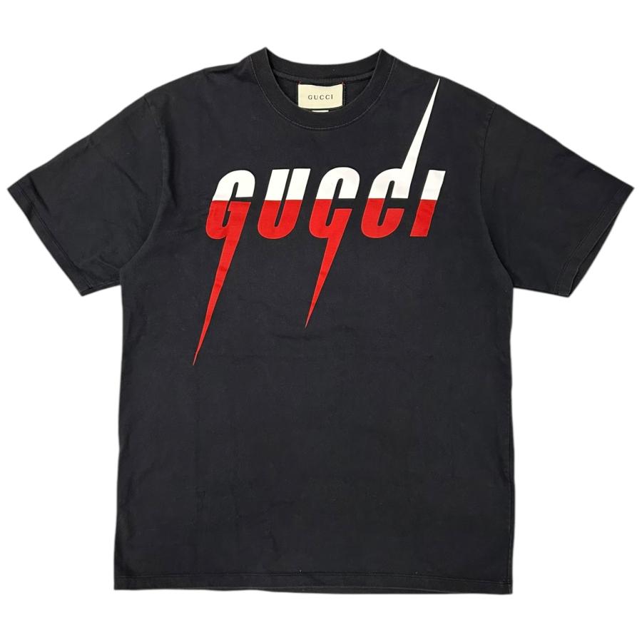 GUCCI グッチ 565806 ブレードロゴ Tシャツ プリント半袖シャツ  