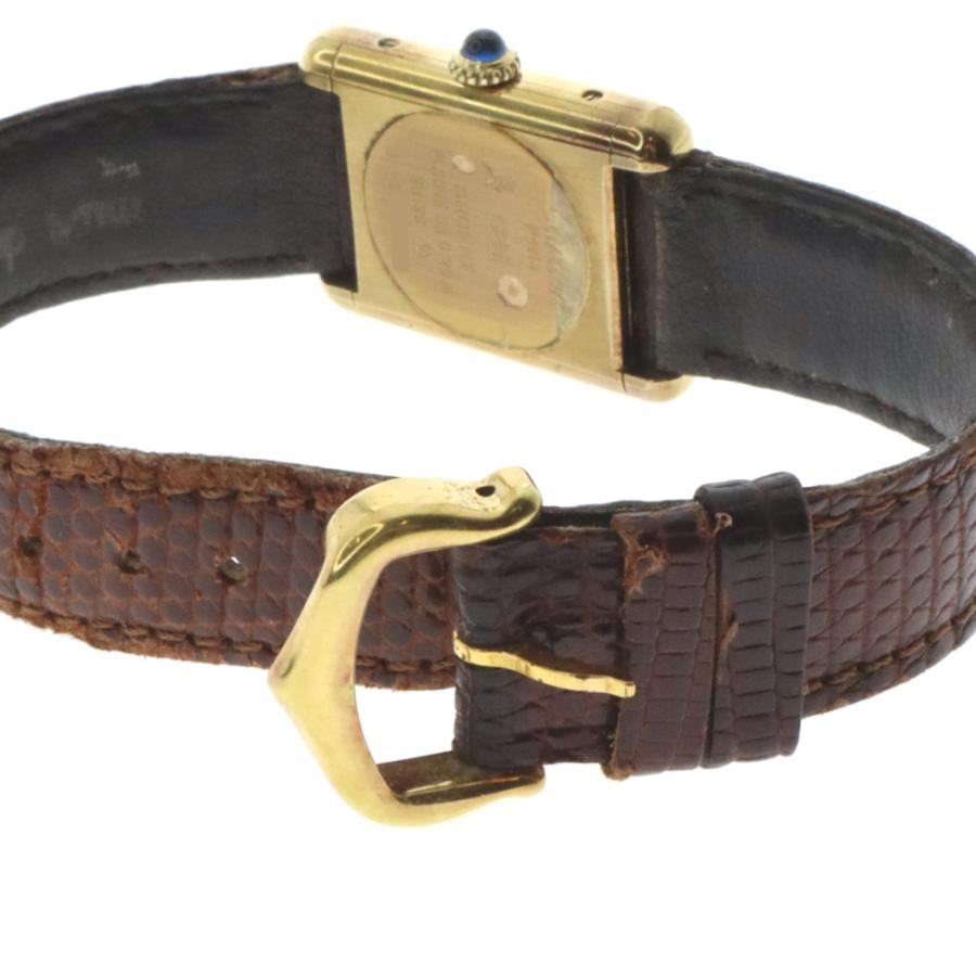 【中古】｜Cartier カルティエ 5057001 マストタンク SM ヴェルメイユ ゴールド 手巻き メンズ レディース 腕時計｜kanteikyoku-store｜11