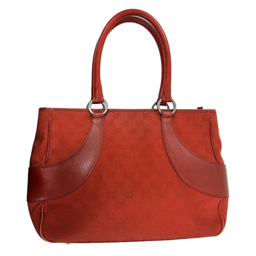 GUCCI グッチ 113011 GGキャンバス ハンドバッグ トートバッグ 赤系 