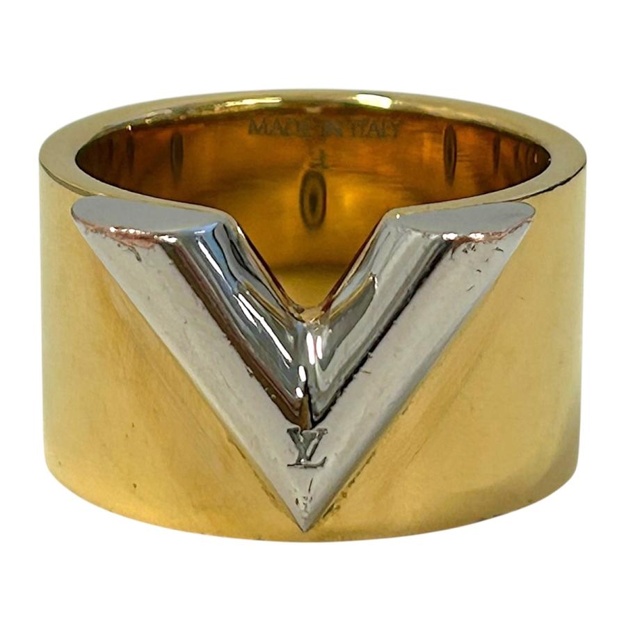LOUIS VUITTON 指輪　リング　モザイク　シン　ゴールド　19号 19号】ルイヴィトン メンズ 指輪 リング LV モザイク シン M