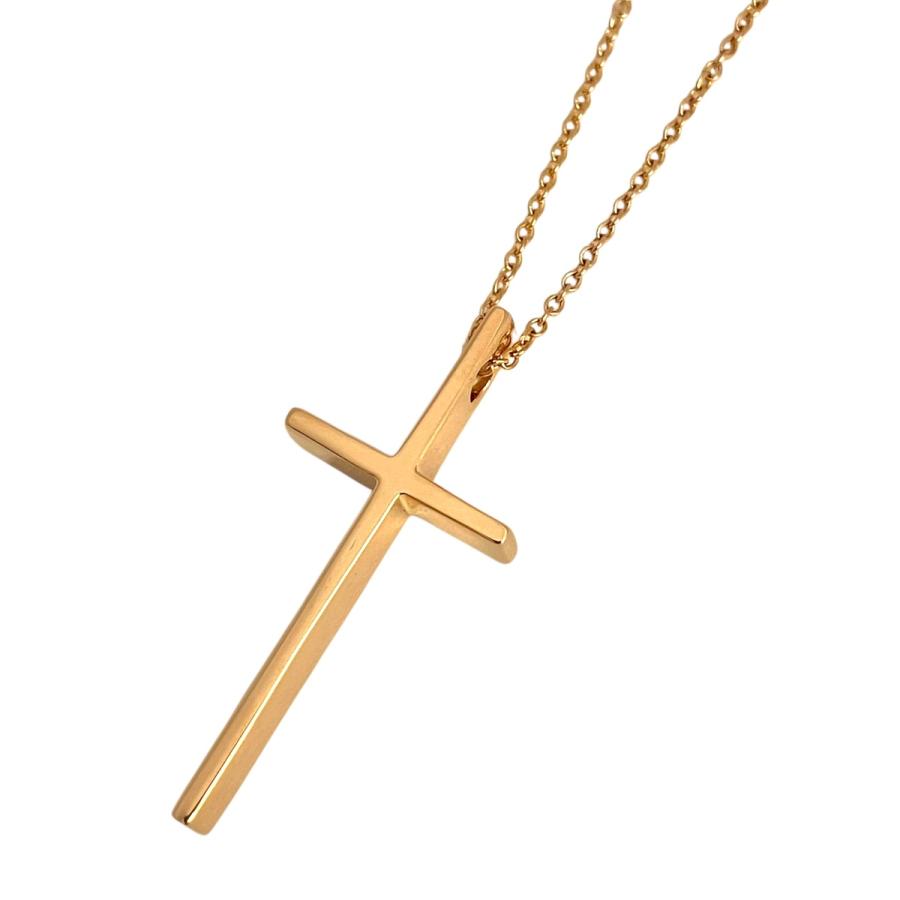 TIFFANY&Co.（ティファニー） クロスネックレス 750 5.4g ピンク