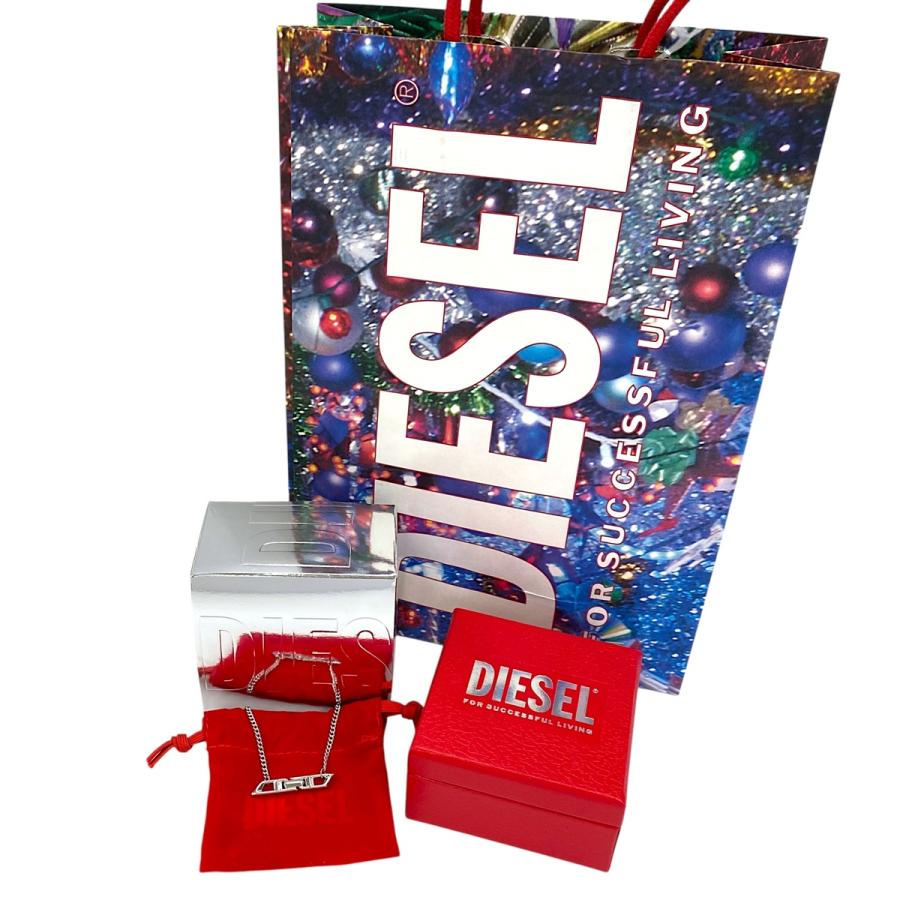 DIESEL ディーゼル DI1351040 Sterling Silver D Logo Necklace DIESEL ディーゼル DI1351040 Sterling Silver D Logo Necklace