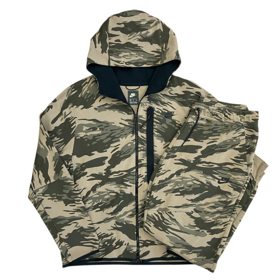 限定／希少／美品／最終／NIKE迷彩柄／①②③→3点セット NIKE（ナイキ） TECH FLEECE FULLZIP HOODIE PANTS テックフリース