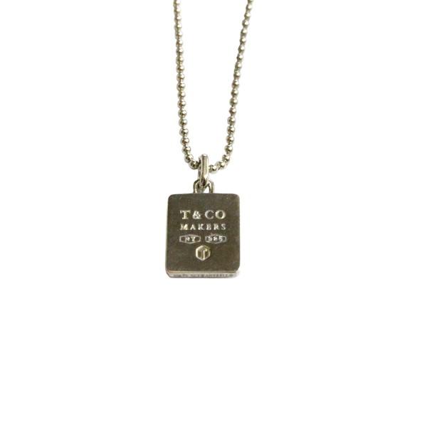 TIFFANY＆Co. ティファニー SV925 メイカーズ スクエア ボールチェーン
