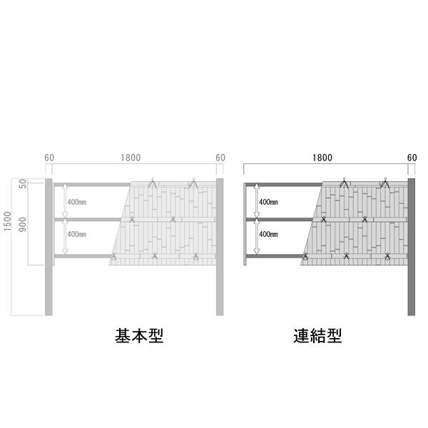 竹垣フェンス 目隠し 竹フェンス 後付け 人工 竹垣 建仁寺 A型 片面 