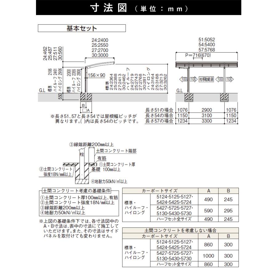 カーポート 1台用 Ykk レイナポートグラン 51 27 柱高さ ハイルーフh24 地域限定送料無料 基本セット 5 1m 2 7m 668 エクステリア関東 外構 門扉通販 通販 Yahoo ショッピング