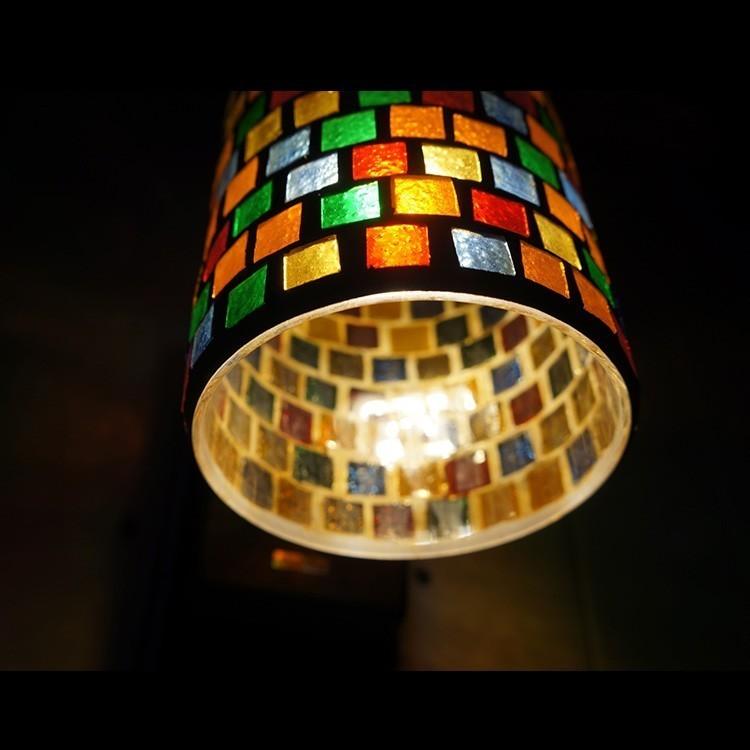 玄関照明 外灯 屋外 照明 センサーライト 明暗センサー付き ポーチライト 玄関 照明 おしゃれ led 壁掛け ブラケットライト レトロ 北欧 モザイクガラス 外灯 照明