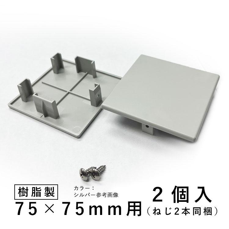 ホロー材キャップ 樹脂 DIY 材料 汎用材 部品 部材 KB-005-2 2個入 75