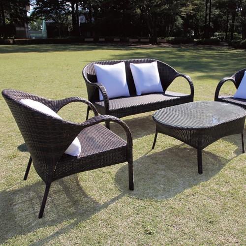 ソファ 2人掛け 人工ラタン家具 ラタン 藤（人工） 人工ラタン 2人掛け