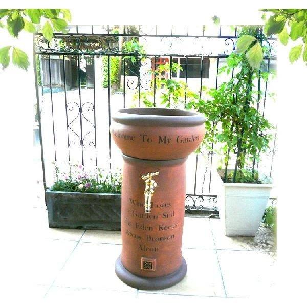 テラコッタ風水栓柱 散水栓を立水栓に 工事不要 簡単設置 移動可能 散水栓カバー ウェールズ Kd1000 エクステリア関東 外構 門扉通販 通販 Yahoo ショッピング