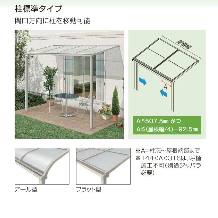 テラス屋根 DIY ベランダ 雨よけ YKK 1間×4尺 フラット 標準桁 ポリカ屋根 1階用 600N ソラリア｜kantoh-house｜08