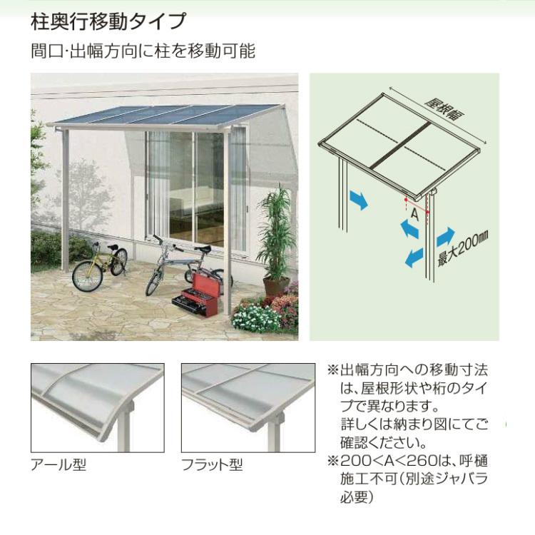 テラス屋根 DIY テラス 屋根 ベランダ バルコニー 雨よけ 後付け YKK 1間×4尺 フラット 移動桁 ポリカ屋根 1階用 600N ソラリア｜kantoh-house｜08