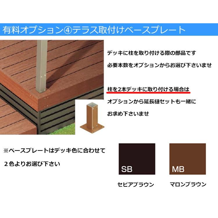 テラス屋根 DIY テラス 屋根 ベランダ 雨よけ 後付け 3間×5尺 フラット 標準桁 ポリカ屋根 1階用 シンプルテラス｜kantoh-house｜10