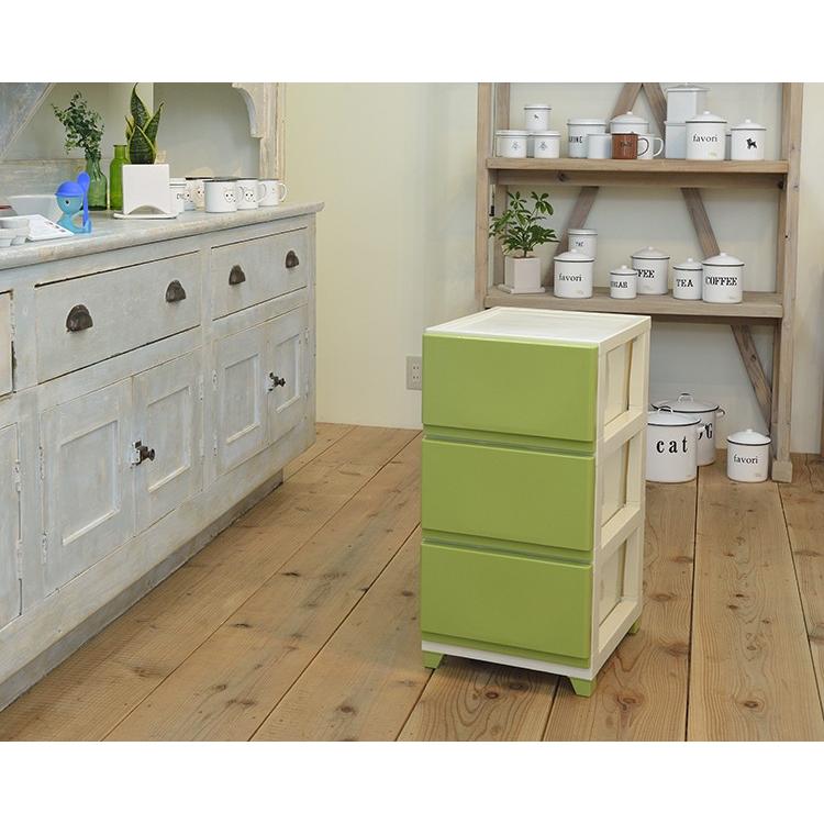 収納ケース プラスチック 引き出し 家具 おしゃれ プラケース クローゼット 衣装ケース収納ラック収納ボックス 3段 グリーン Otnd003 エクステリア関東 外構 門扉通販 通販 Yahoo ショッピング