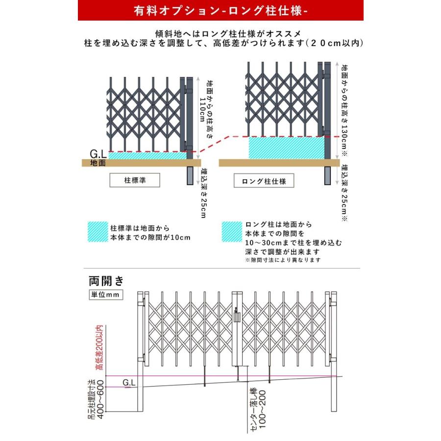門扉 両開き DIY 伸縮 アコーディオン門扉 引き戸 キャスターなし 傾斜地 四国化成 リフティングアコー 1型ミニ 全幅497cm 495W :race495w:エクステリア関東・外構門扉通販 - 通販 - Yahoo!ショッピング 門扉 両開き DIY 伸縮 アコーディオン門扉 引き戸 キャスターなし 傾斜地 四国化成 リフティングアコー 1型ミニ 全幅497cm 495W :race495w:エクステリア関東・外構門扉通販 - 通販 - Yahoo!ショッピング