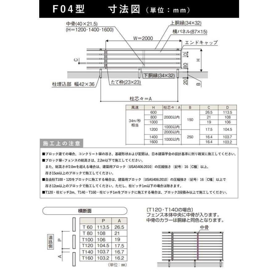 アルミフェンス Diy フェンス Ykk ルシアスフェンス F04型 T60 本体 複合カラー 地域限定送料無料 Rf14 エクステリア関東 外構 門扉通販 通販 Yahoo ショッピング