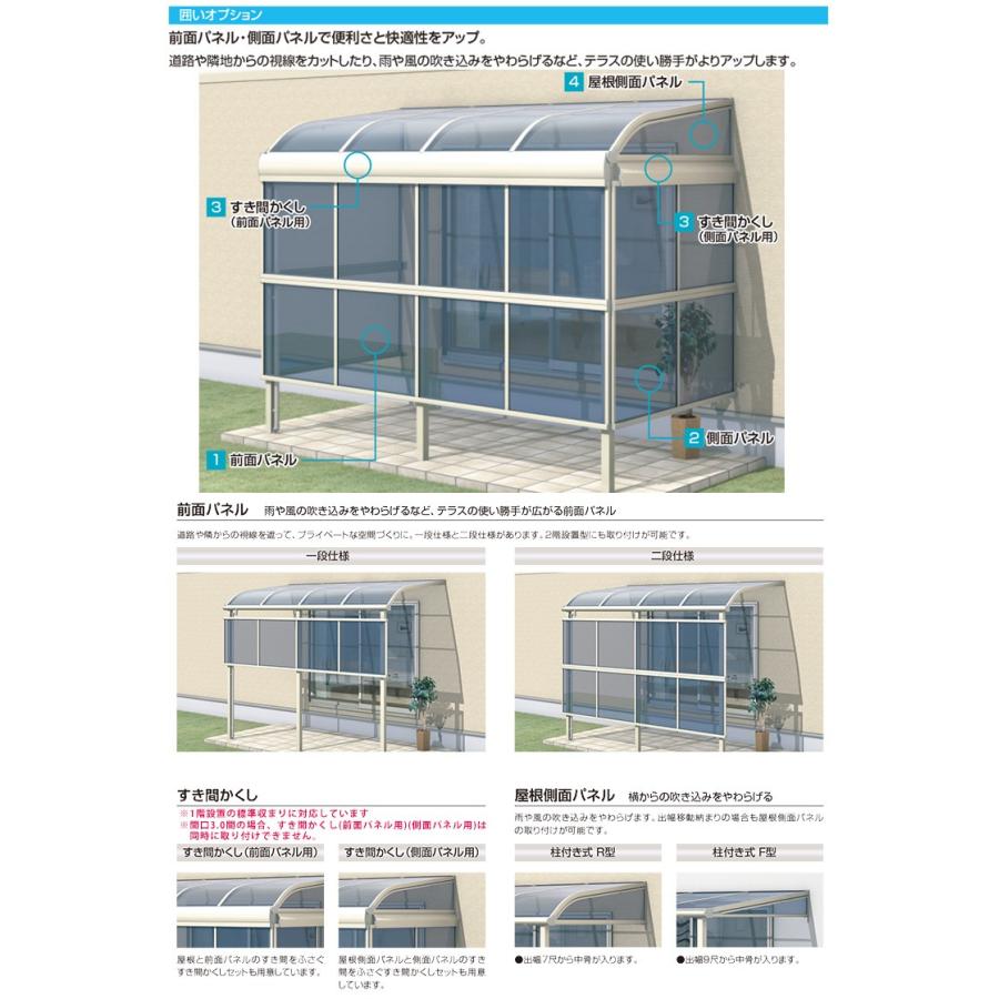 テラス屋根 ベランダ 屋根 雨よけ アルミ 三協アルミ 1階用 2 5間 4尺標準納まり フラット型 ポリカーボネート レボリューa Tf1na型 地域限定送料無料 Rv0064 エクステリア関東 外構 門扉通販 通販 Yahoo ショッピング