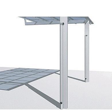 カーポート サポート柱 補助柱 着脱式 着脱 2本入 セルフィ H2500用 三