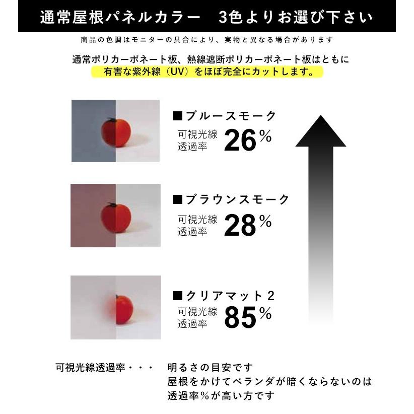 テラスの屋根 DIY ベランダ バルコニー 雨よけ テラス屋根 2間×7 テラスの屋根 DIY ベランダ バルコニー 雨よけ テラス屋根 2間×7
