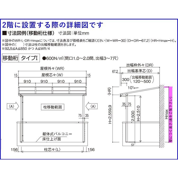 テラスの屋根 Diy ベランダ バルコニー 屋根 雨よけ テラス屋根 2間 7尺 フラット型 移動桁 ポリカ屋根 1階用 2階用 オリジナルテラス アルミ 2 0間 7尺 Sfu P019 01 エクステリア関東 外構 門扉通販 通販 Yahoo ショッピング