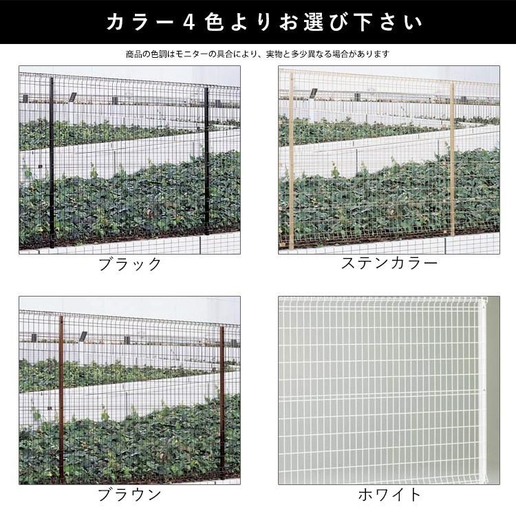 メッシュフェンス フェンス 外構 スチール シンプルメッシュフェンス2 フェンス高さ180cm 柱高さ180cm 連結セット_2