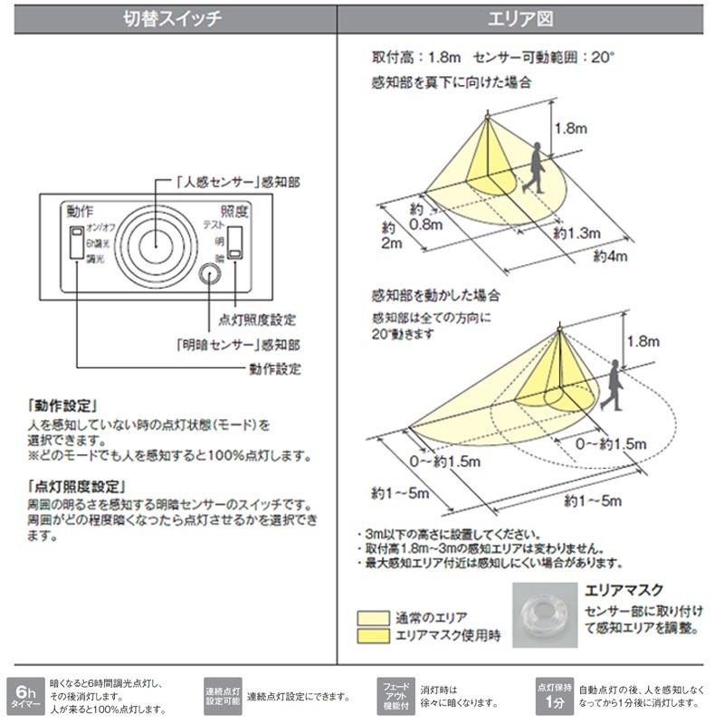 玄関照明 外灯 屋外 照明 センサー付き 人感センサー ポーチライト 玄関 照明 おしゃれ led 壁掛け ブラケットライト レトロ アンティーク風 アイアン製の画像