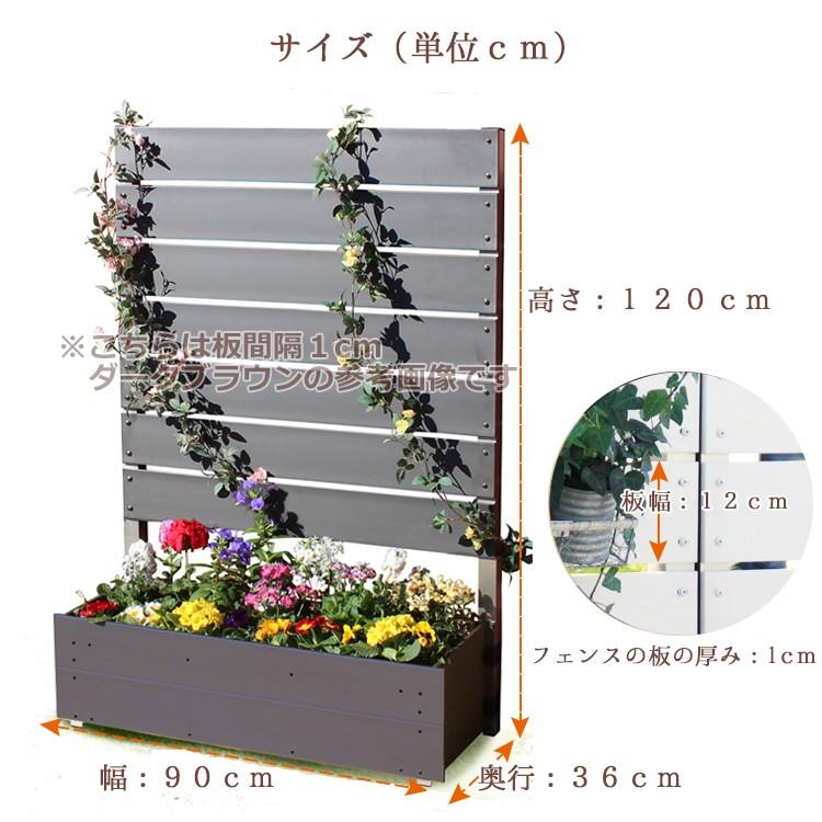 ガーデンフェンス プランター付きフェンス 目隠し フェンス DIY