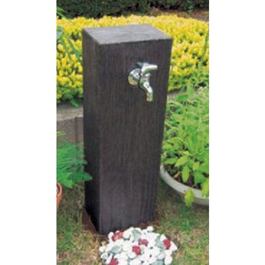 立水栓 水栓柱カバー おしゃれ 工事不要 かぶせるだけの簡単設置 木質