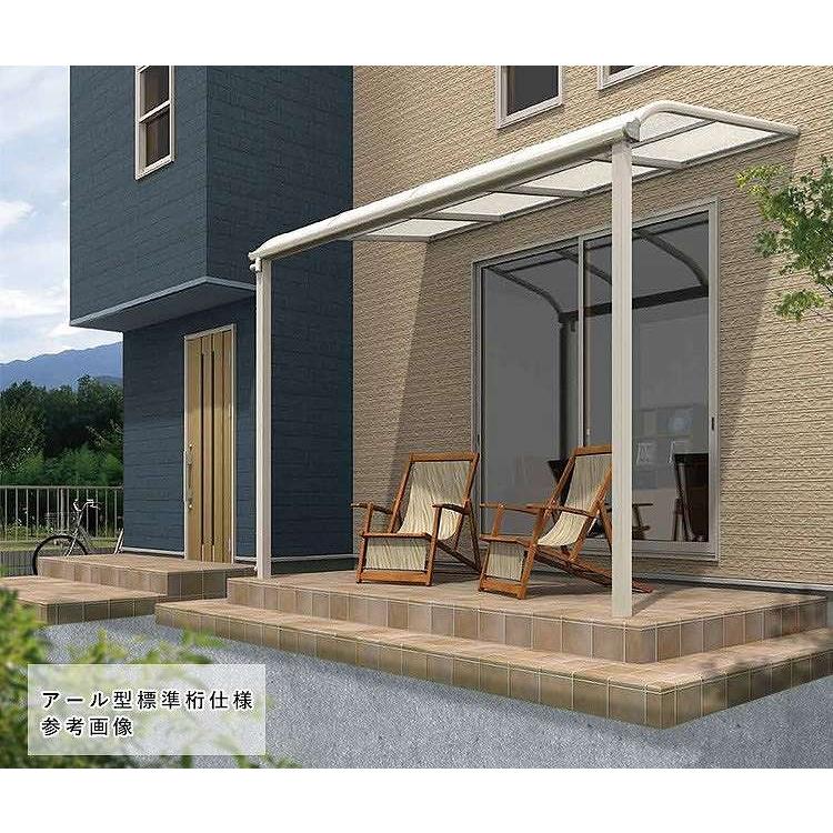 テラス屋根 ベランダ 屋根 雨よけ オリジナルテラス アルミ フラット型 標準桁タイプ 熱線遮断ポリカ屋根 2 0間 出幅8尺 積雪50cm対応タイプ 2間 出幅8尺 Yfh S0 エクステリア関東 外構 門扉通販 通販 Yahoo ショッピング