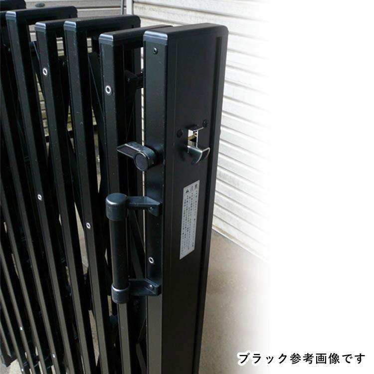 門扉 片開き 3m アコーディオン門扉 アルミ門扉 伸縮門扉 門扉