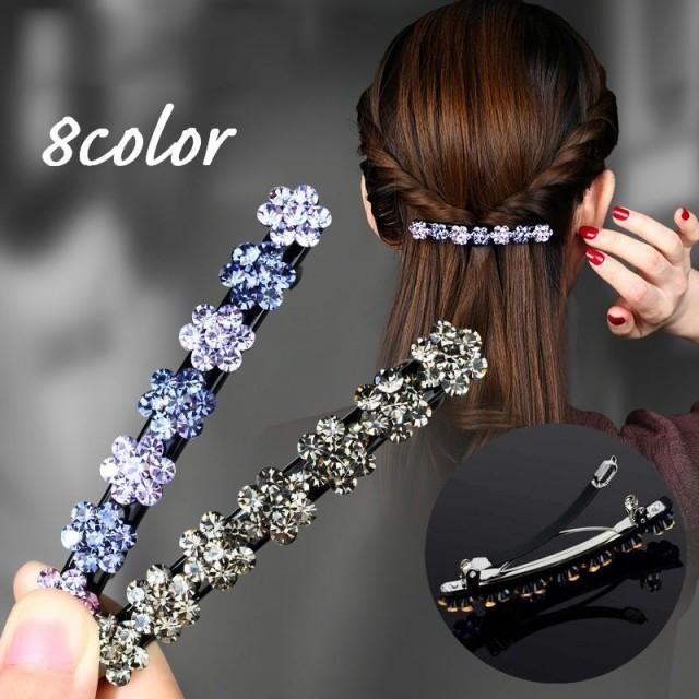 バレッタ 髪留め レディース ヘアアクセサリー 髪飾り フラワー 花 ラインストーン キラキラ 可愛い おしゃれ きれいめ 上品 Pa9f 神崎真奈美 通販 Yahoo ショッピング