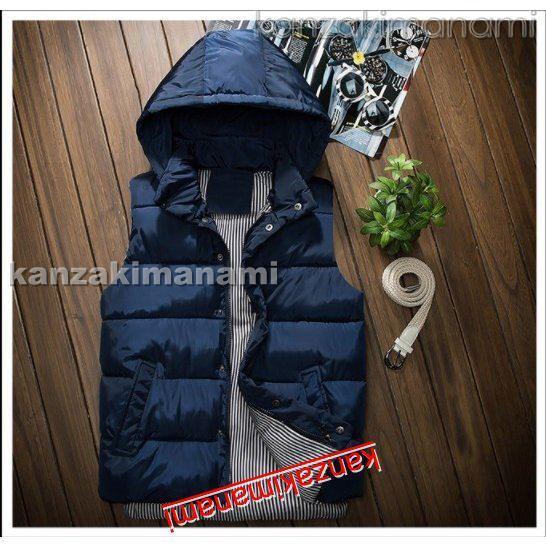 今季ブランド メンズ ダウンベスト 中綿 ベスト ファッション アウター 大きいサイズ おしゃれ Mbs002 ダウンコート サイズ L