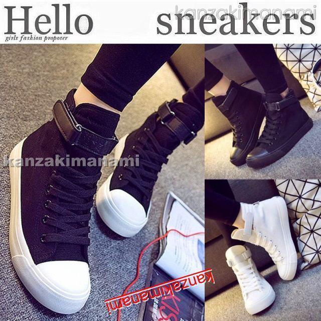 秋新作 スニーカー レディース ハイカット シューズ 靴 ぺたんこ フラットシューズ ダンス スポーツ くつ 可愛い インスタ映え 秋 冬 春 Pf6 神崎真奈美 通販 Yahoo ショッピング
