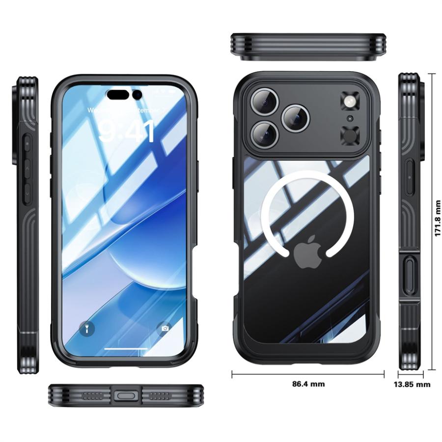 Miracase iPhone17 ケース MagSafe対応 スマホケース いPhone17 用