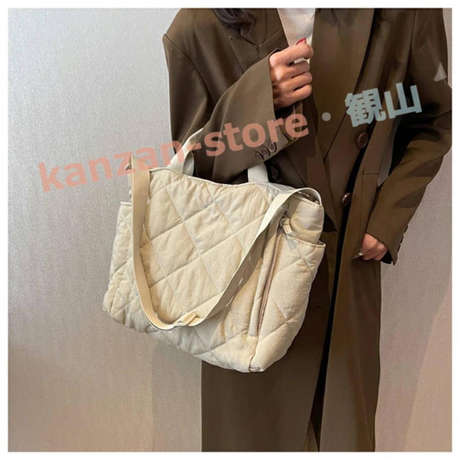 キルティング トートバッグ 大容量 ナイロン レディース a4 2way 