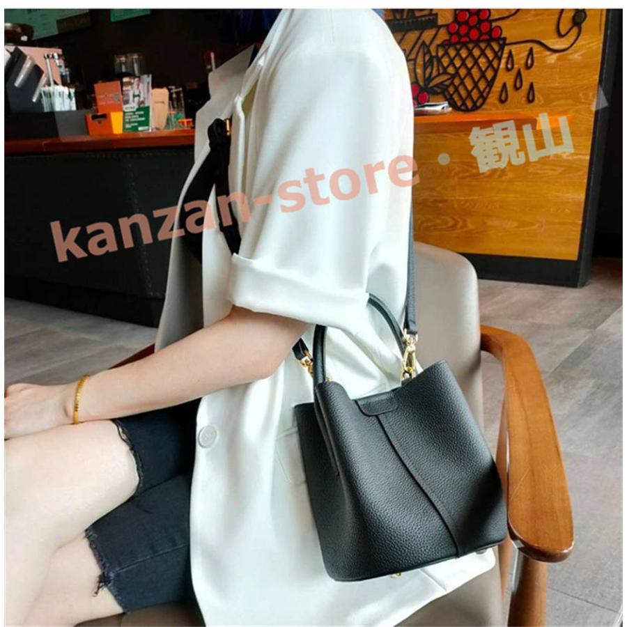 バッグインバッグ付 本革 キューブバッグ キューブ型バッグ バケツ型