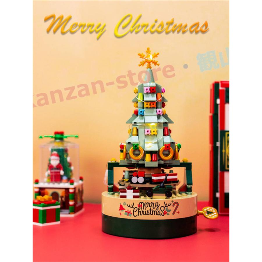 オルゴール ブロック 積み木 音楽ボックス クリスマスツリー 誕生日 装飾用品 電飾 癒しグッズ おもちゃ 知育玩具 学生 子供 女の子 男の子｜kanzan-store｜12