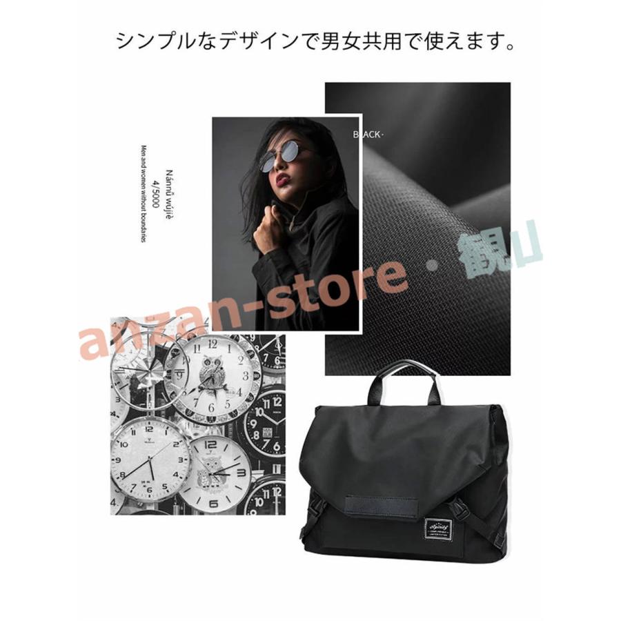 超軽量 2WAY ショルダーバッグ メンズ 斜めがけ 大人 黒 ブラック