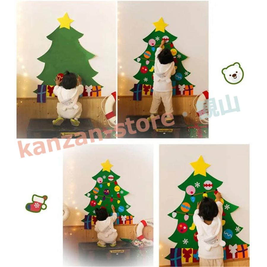 クリスマス 飾り クリスマスツリー DIY フェルトツリー 子供 クリスマス 飾り クリスマスツリー DIY フェルトツリー 子供