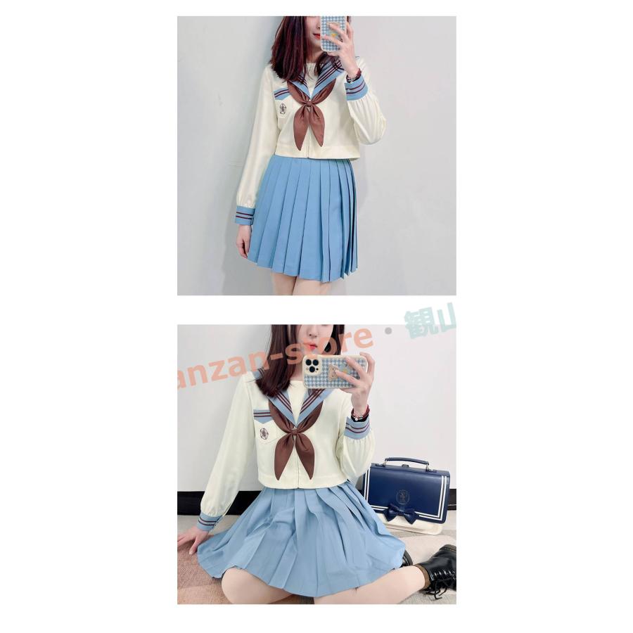 セーラー服 学生服 XS〜XXLサイズ 上下セット 女子制服 JK制服