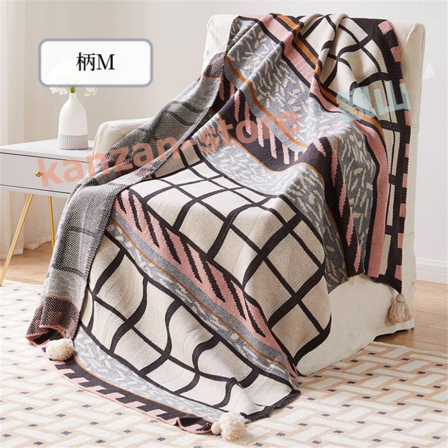 ブランケット フリンジ付き ボヘミアン 膝掛 毛布 フリンジ