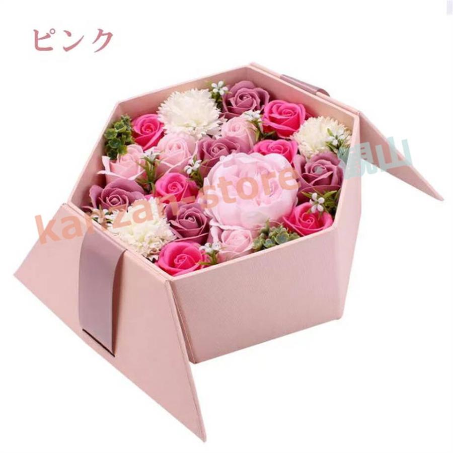 ソープフラワー 花束 花 ボックス アレンジメント フラワー シャンプー
