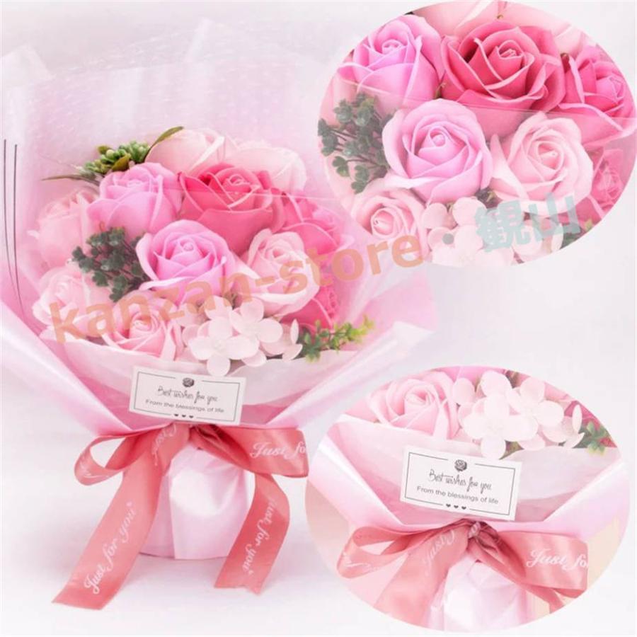 ソープフラワー ローズブーケ 花束 プレゼント 造花 フラワーギフト