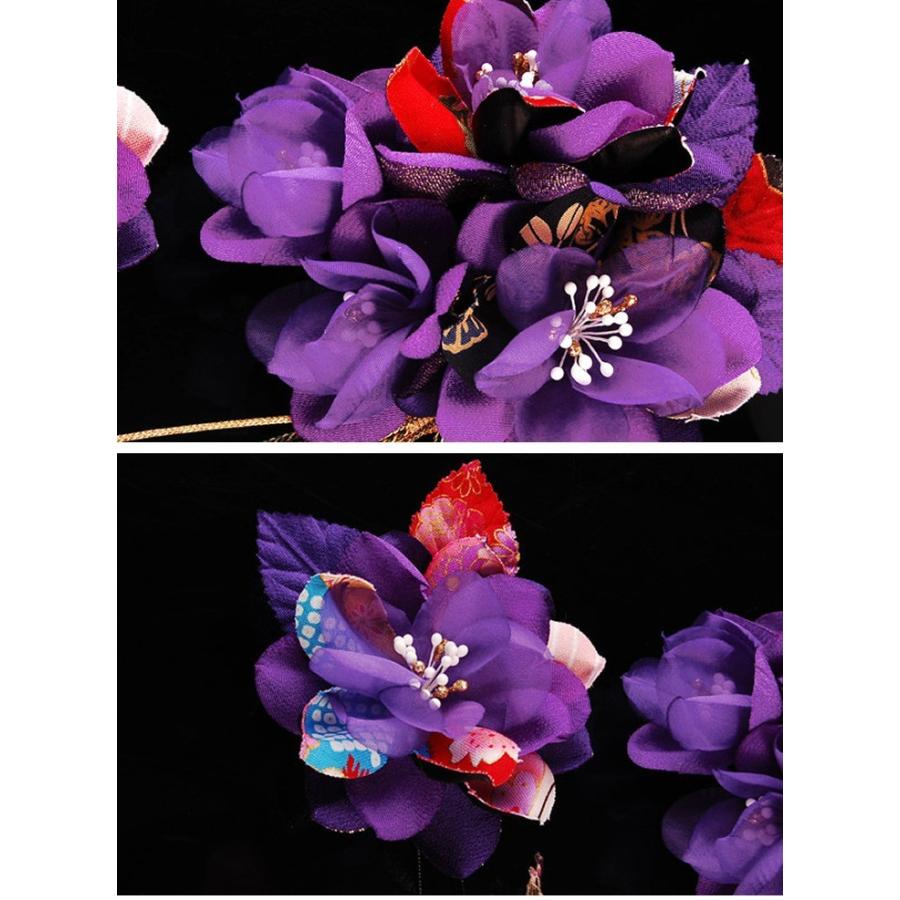 髪飾り かんざし 和柄花髪飾り房付きセット かんざし2点セット 紫色 和柄 成人式 振袖 髪飾り 卒業式 袴 髪飾り 結婚式 和服 和装 着物 浴衣 2415v 成人式七五三かんざし 髪飾り本舗 通販 Yahoo ショッピング