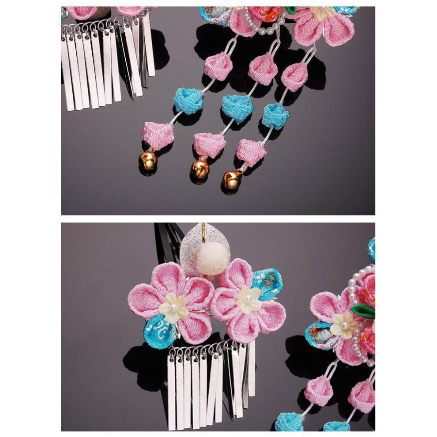 七五三 髪飾り 2点セット つまみ細工 水色 ピンク 753 通販 女の子 女児 こども 子供 キッズ 成人式七五三かんざし 髪飾り本舗 通販 Yahoo ショッピング