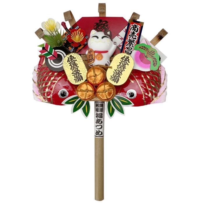 ミニ熊手招き猫 （招き猫くまで） 縁起物・酉の市 : 花王堂ねっと店