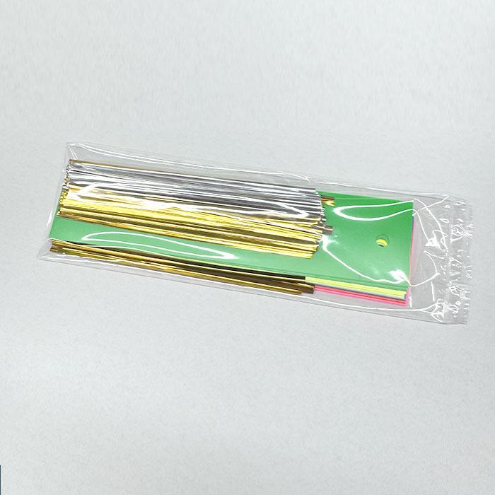 6色ビニールミニ短冊 60枚入 雨に濡れても安心。16.5x4cm 【七夕商品